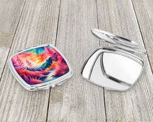 Load image into Gallery viewer, Colorful Astilbe Compact Mirror – Stylish Purse Mirror with Artistic Covers