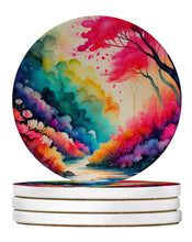 Load image into Gallery viewer, Colorful Azaleas Large Sandstone Coasters Pack of 4