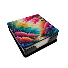 Load image into Gallery viewer, Colorful Azaleas PU Leather Note Paper Holder