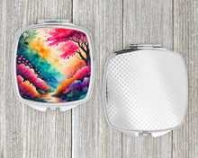 Load image into Gallery viewer, Colorful Azaleas Compact Mirror – Stylish Purse Mirror with Artistic Covers