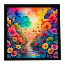 Load image into Gallery viewer, Colorful Begonias Framed Metal Print