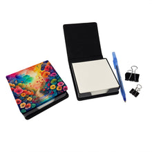 Load image into Gallery viewer, Colorful Begonias PU Leather Note Paper Holder