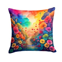 Load image into Gallery viewer, Colorful Begonias Fabric Decorative Pillow