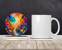 Load image into Gallery viewer, Colorful Begonias Large Sandstone Coasters Pack of 4