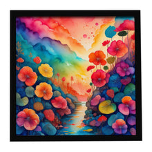Load image into Gallery viewer, Colorful Begonias Framed Metal Print