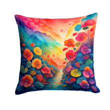 Load image into Gallery viewer, Colorful Begonias Fabric Decorative Pillow