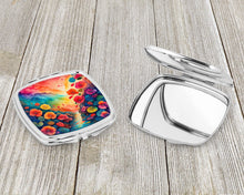 Load image into Gallery viewer, Colorful Begonias Compact Mirror – Stylish Purse Mirror with Artistic Covers