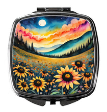 Load image into Gallery viewer, Colorful Black-eyed Susans Compact Mirror – Stylish Purse Mirror with Artistic Covers
