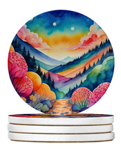 Load image into Gallery viewer, Colorful Brunia Large Sandstone Coasters Pack of 4