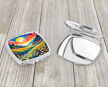 Load image into Gallery viewer, Colorful Buttercups Compact Mirror – Stylish Purse Mirror with Artistic Covers