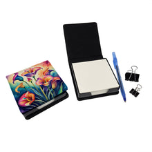Load image into Gallery viewer, Colorful Calla Lilies PU Leather Note Paper Holder
