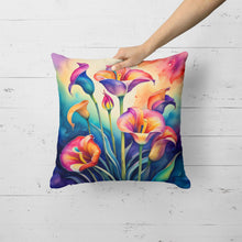 Load image into Gallery viewer, Colorful Calla Lilies Fabric Decorative Pillow
