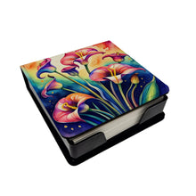 Load image into Gallery viewer, Colorful Calla Lilies PU Leather Note Paper Holder