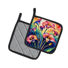Load image into Gallery viewer, Colorful Calla Lilies Pot Holders - Set of 2 Decorative Kitchen Helpers | Made in the USA