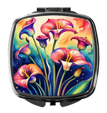 Load image into Gallery viewer, Colorful Calla Lilies Compact Mirror – Stylish Purse Mirror with Artistic Covers