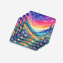 Load image into Gallery viewer, Colorful Campanula Foam Coaster