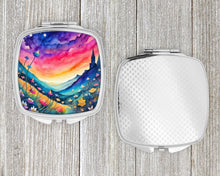 Load image into Gallery viewer, Colorful Campanula Compact Mirror – Stylish Purse Mirror with Artistic Covers