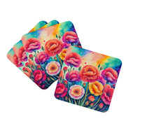 Load image into Gallery viewer, Colorful Carnations Foam Coaster