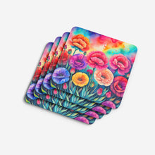Load image into Gallery viewer, Colorful Carnations Foam Coaster