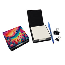 Load image into Gallery viewer, Colorful Celosia PU Leather Note Paper Holder