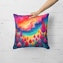 Load image into Gallery viewer, Colorful Celosia Fabric Decorative Pillow