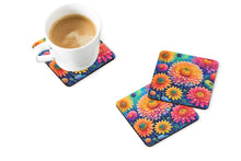 Load image into Gallery viewer, Colorful Chrysanthemums Foam Coaster