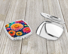 Load image into Gallery viewer, Colorful Chrysanthemums Compact Mirror – Stylish Purse Mirror with Artistic Covers
