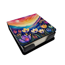 Load image into Gallery viewer, Colorful Crocus PU Leather Note Paper Holder