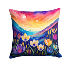 Load image into Gallery viewer, Colorful Crocus Fabric Decorative Pillow