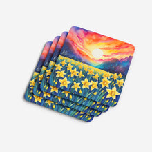 Load image into Gallery viewer, Colorful Daffodils Foam Coaster