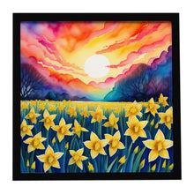 Load image into Gallery viewer, Colorful Daffodils Framed Metal Print