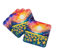 Load image into Gallery viewer, Colorful Daffodils Foam Coaster