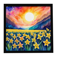 Load image into Gallery viewer, Colorful Daffodils Framed Metal Print