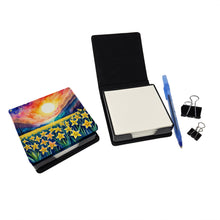 Load image into Gallery viewer, Colorful Daffodils PU Leather Note Paper Holder