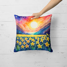 Load image into Gallery viewer, Colorful Daffodils Fabric Decorative Pillow