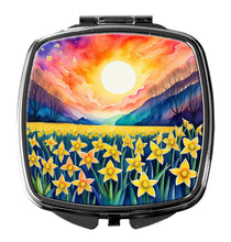 Load image into Gallery viewer, Colorful Daffodils Compact Mirror – Stylish Purse Mirror with Artistic Covers