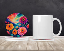 Load image into Gallery viewer, Colorful Dahlias Large Sandstone Coasters Pack of 4