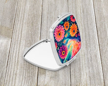Load image into Gallery viewer, Colorful Dahlias Compact Mirror – Stylish Purse Mirror with Artistic Covers