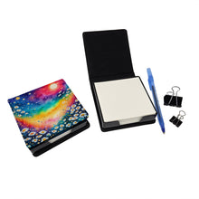 Load image into Gallery viewer, Colorful Daisies PU Leather Note Paper Holder