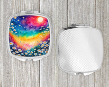 Load image into Gallery viewer, Colorful Daisies Compact Mirror – Stylish Purse Mirror with Artistic Covers
