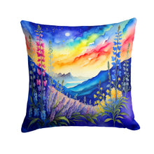 Load image into Gallery viewer, Colorful Delphinium Fabric Decorative Pillow