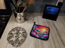 Load image into Gallery viewer, Colorful Dianthus Pot Holders - Set of 2 Decorative Kitchen Helpers | Made in the USA