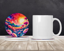 Load image into Gallery viewer, Colorful Dianthus Large Sandstone Coasters Pack of 4