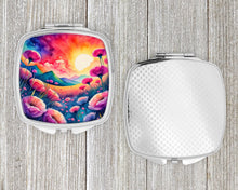 Load image into Gallery viewer, Colorful Dianthus Compact Mirror – Stylish Purse Mirror with Artistic Covers