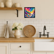 Load image into Gallery viewer, Colorful Dusty Miller Framed Metal Print