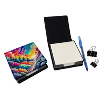 Load image into Gallery viewer, Colorful Dusty Miller PU Leather Note Paper Holder