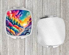 Load image into Gallery viewer, Colorful Dusty Miller Compact Mirror – Stylish Purse Mirror with Artistic Covers