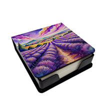 Load image into Gallery viewer, Colorful English Lavender PU Leather Note Paper Holder