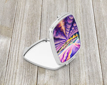 Load image into Gallery viewer, Colorful English Lavender Compact Mirror – Stylish Purse Mirror with Artistic Covers