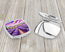 Load image into Gallery viewer, Colorful English Lavender Compact Mirror – Stylish Purse Mirror with Artistic Covers